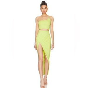 Lydia Maxi Skirt Set in Yellow